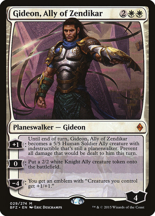 Gideon, Ally of Zendikar [Battle for Zendikar] [Foil]