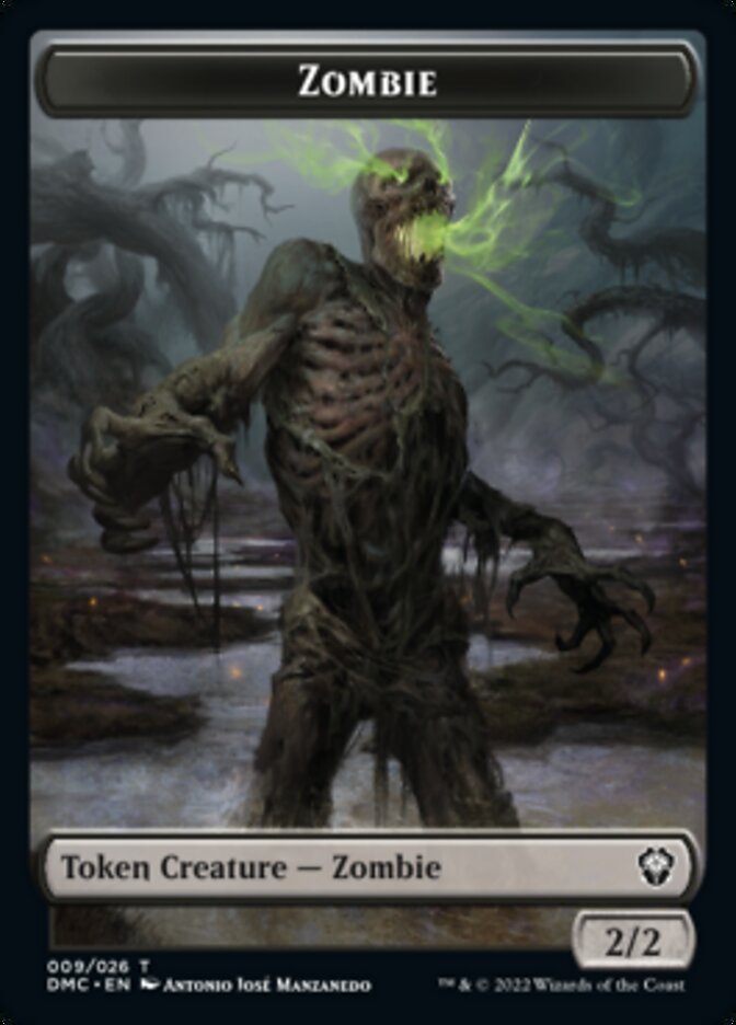 Zombie Token [Dominaria United Commander Tokens] [Foil]