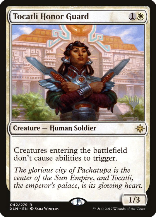 Tocatli Honor Guard (Promo Pack) [Ixalan Promos] [Foil]