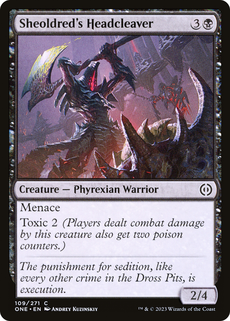Sheoldred's Headcleaver [Phyrexia: All Will Be One] [Foil]