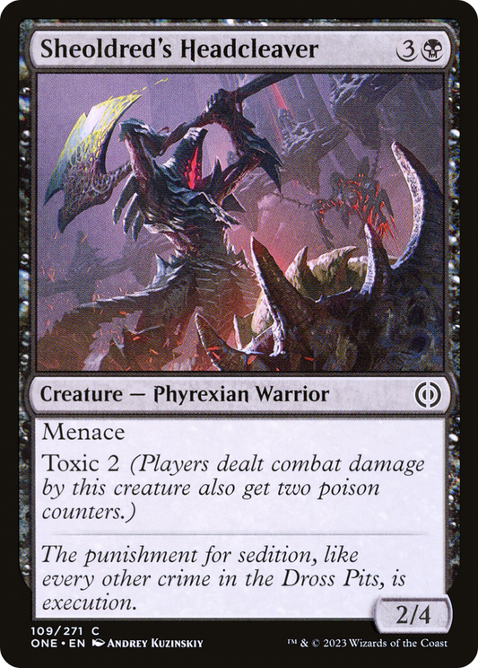 Sheoldred's Headcleaver [Phyrexia: All Will Be One] [Foil]