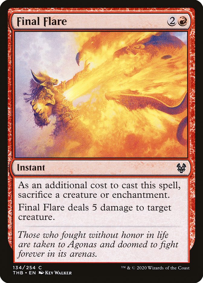 Final Flare [Theros Beyond Death] [Foil]