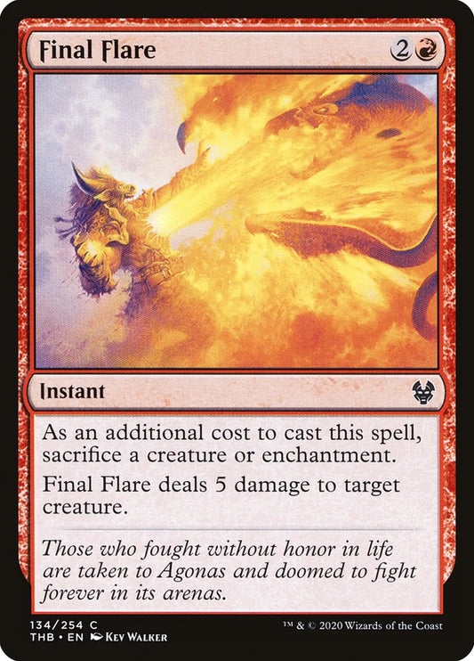 Final Flare [Theros Beyond Death] [Foil]