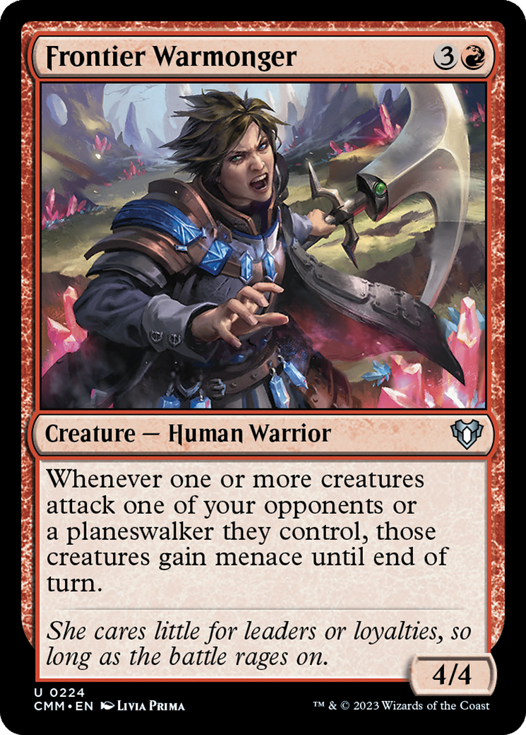 Frontier Warmonger [Commander Masters] [Foil]