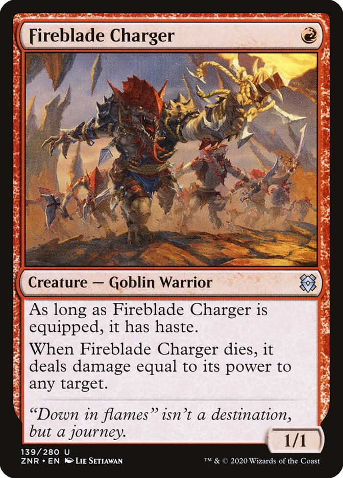 Fireblade Charger [Zendikar Rising] [Foil]