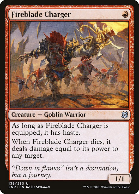 Fireblade Charger [Zendikar Rising] [Foil]