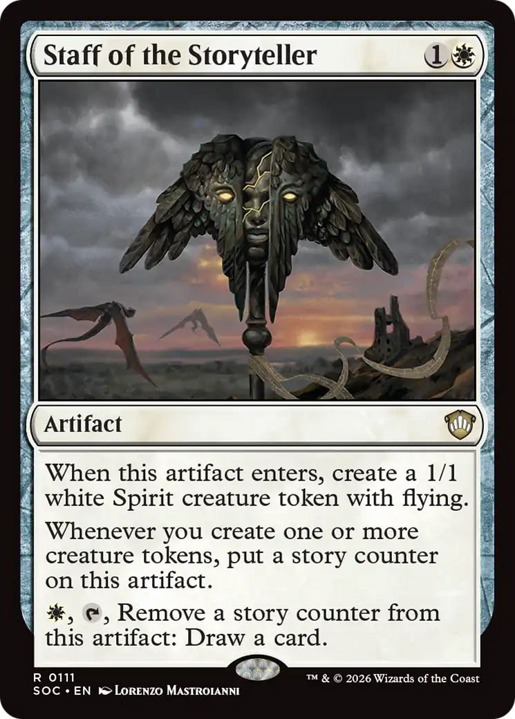 Staff of the Storyteller [Secrets of Strixhaven Commander] [Foil]