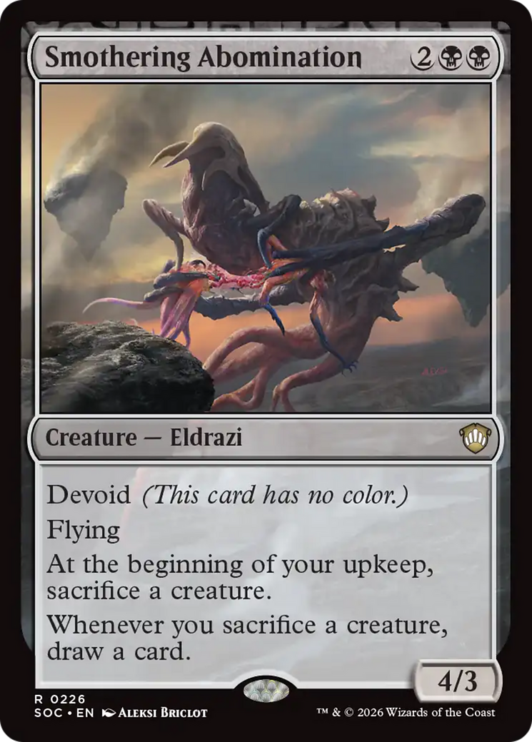 Smothering Abomination [Secrets of Strixhaven Commander] [Foil]