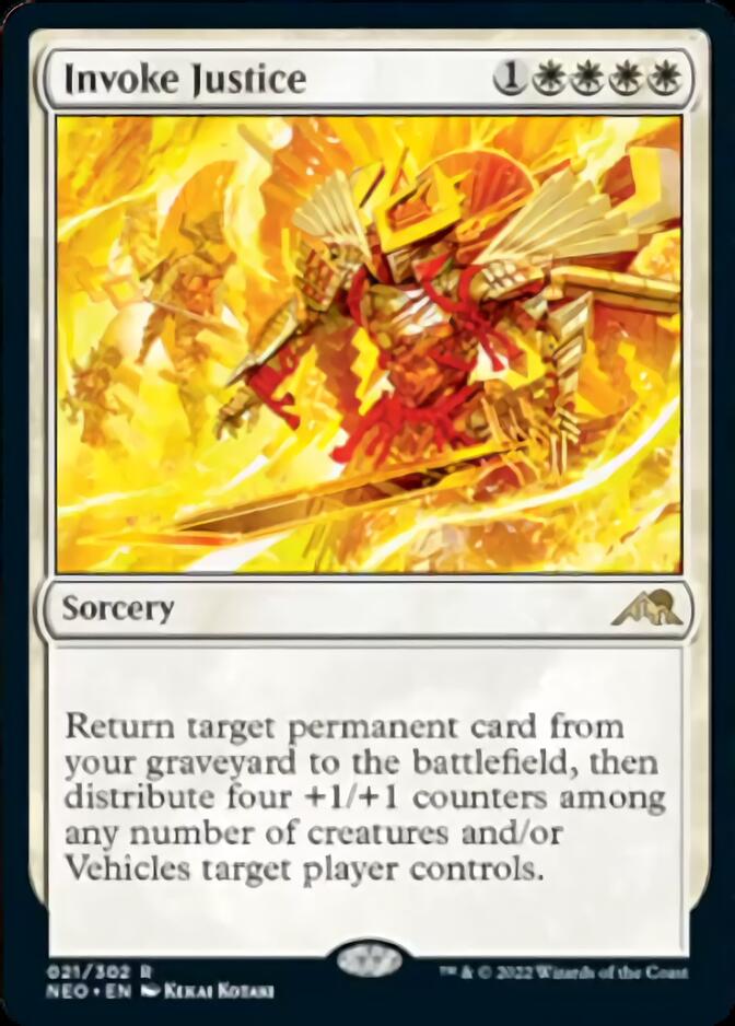 Invoke Justice [Kamigawa: Neon Dynasty] [Foil]