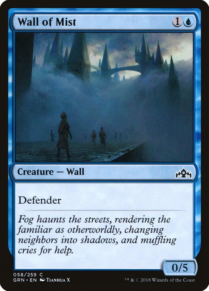 Wall of Mist [Guilds of Ravnica] [Foil]