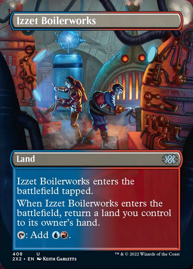 Izzet Boilerworks (Borderless Alternate Art) [Double Masters 2022] [Foil]