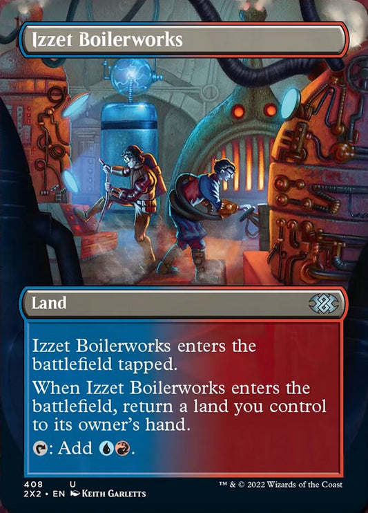 Izzet Boilerworks (Borderless Alternate Art) [Double Masters 2022] [Foil]