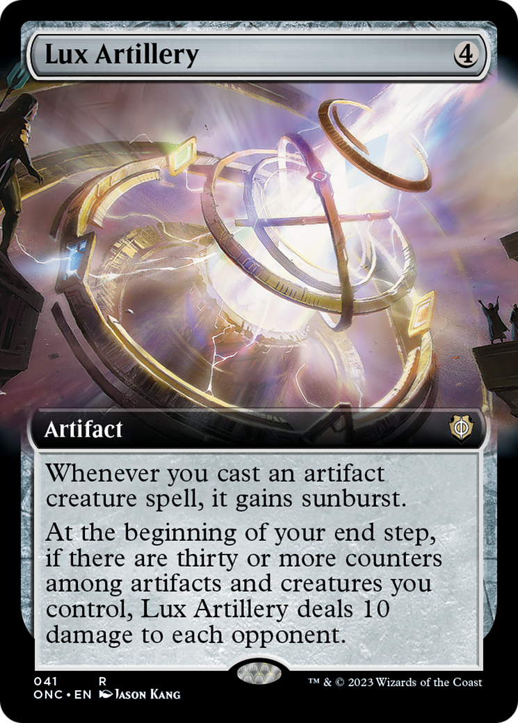 Lux Artillery (Extended Art) [Phyrexia: All Will Be One Commander] [Foil]