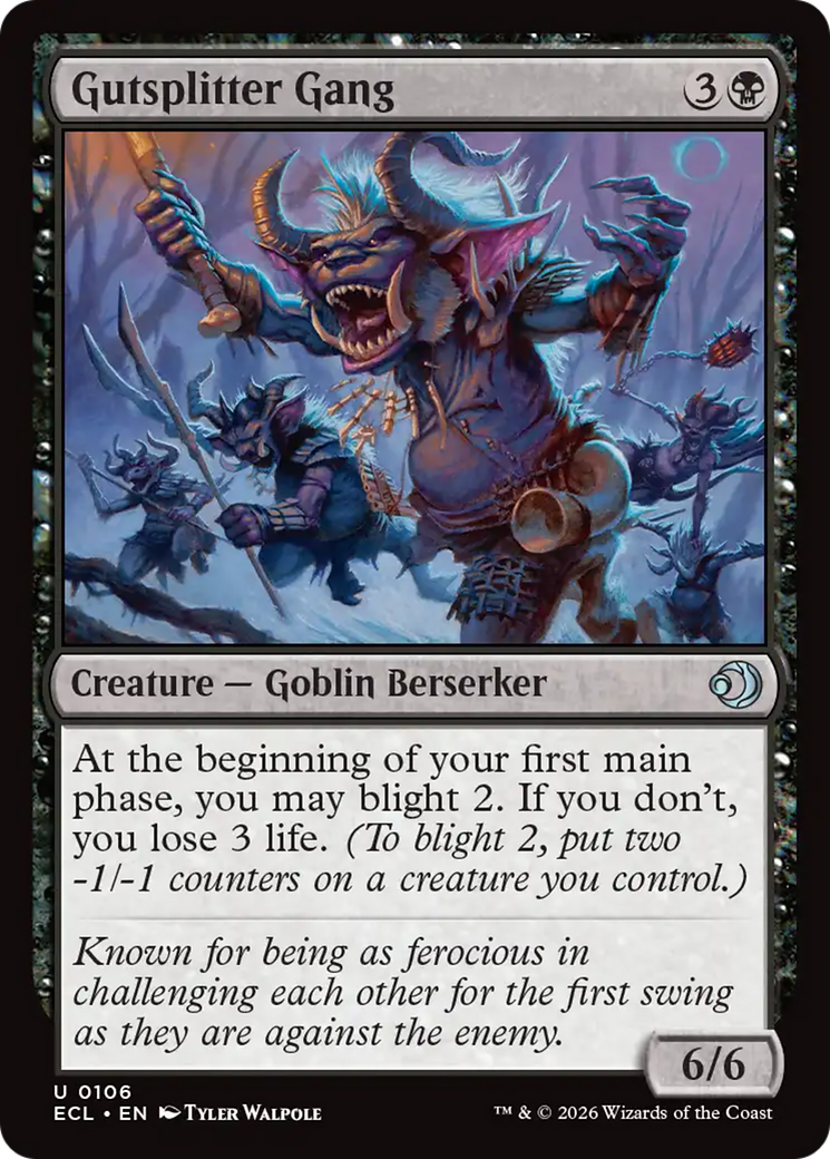 Gutsplitter Gang [Lorwyn Eclipsed] [Foil]