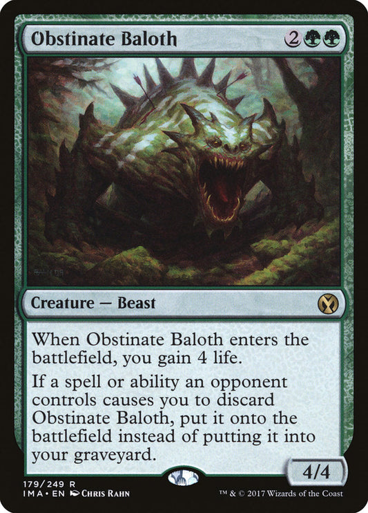 Obstinate Baloth [Iconic Masters] [Foil]