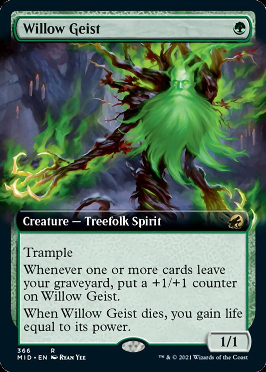 Willow Geist (Extended Art) [Innistrad: Midnight Hunt] [Foil]