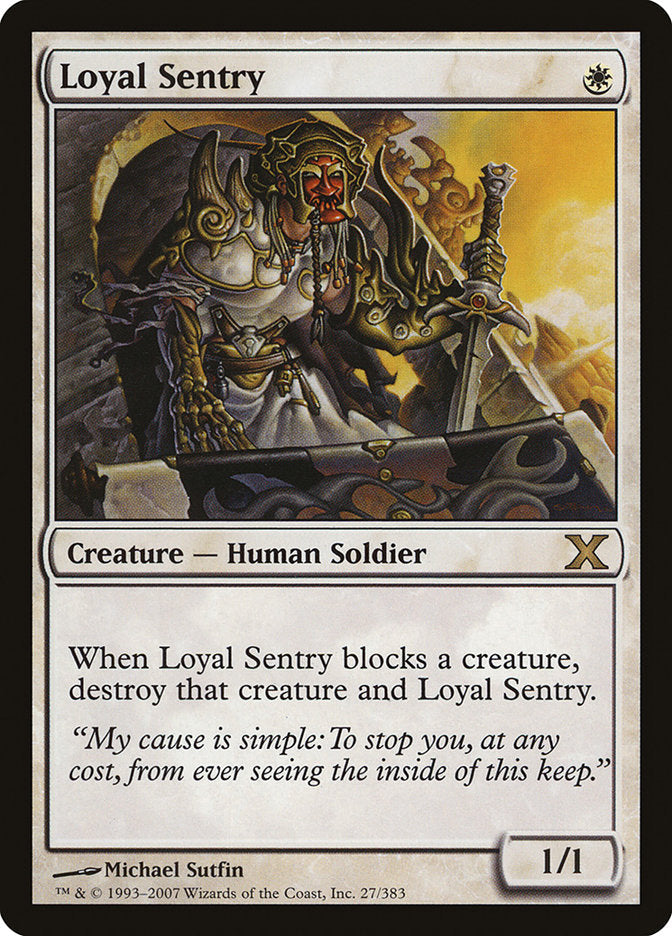 Loyal Sentry [Tenth Edition] [Foil]