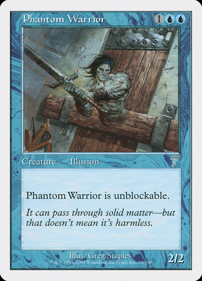 Phantom Warrior [Seventh Edition] [Foil]