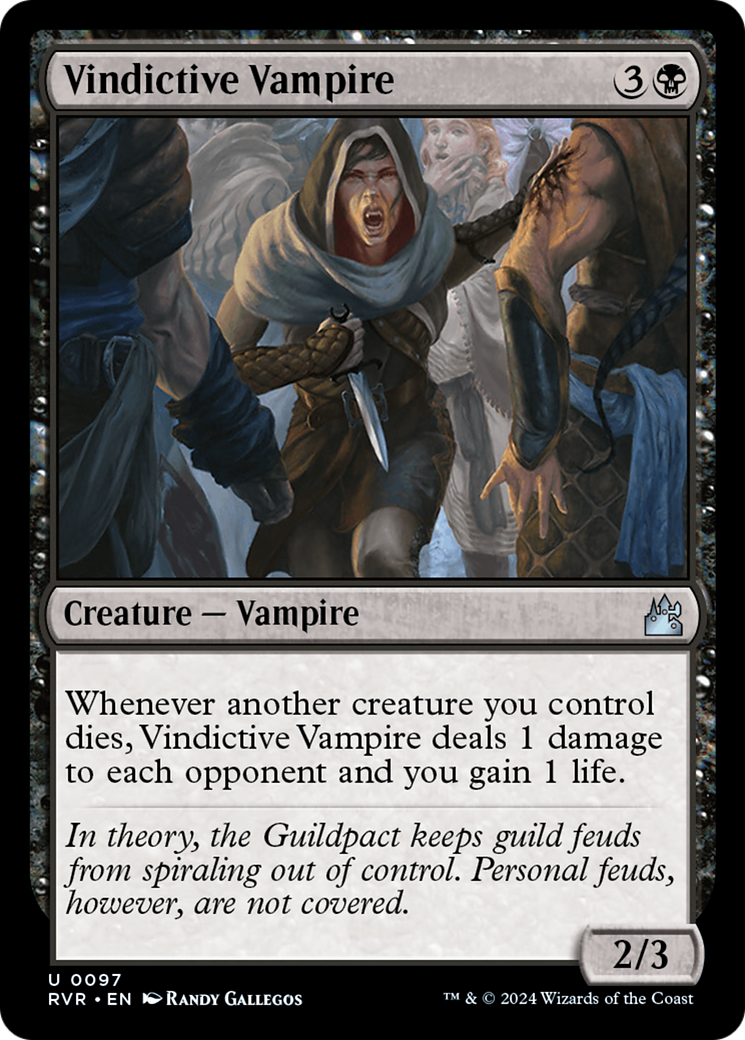 Vindictive Vampire [Ravnica Remastered] [Foil]