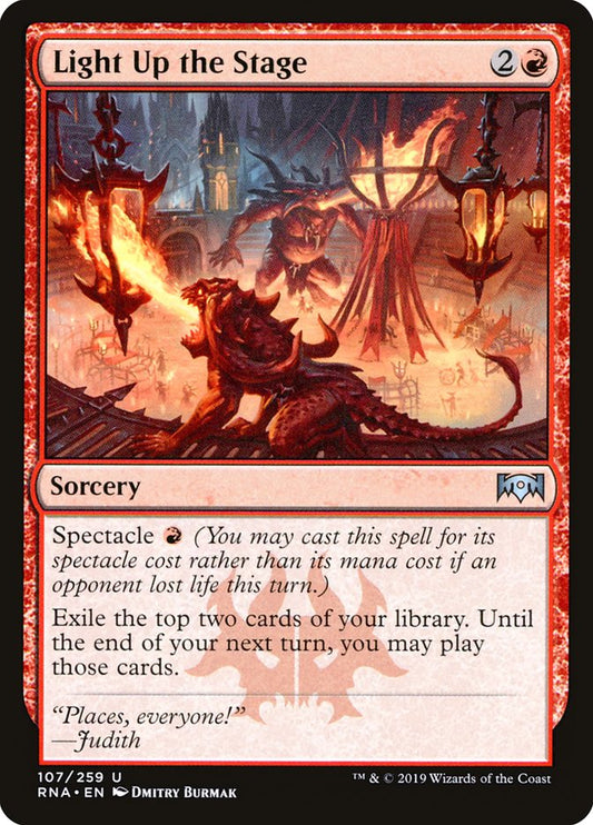 Light Up the Stage [Ravnica Allegiance] [Foil]