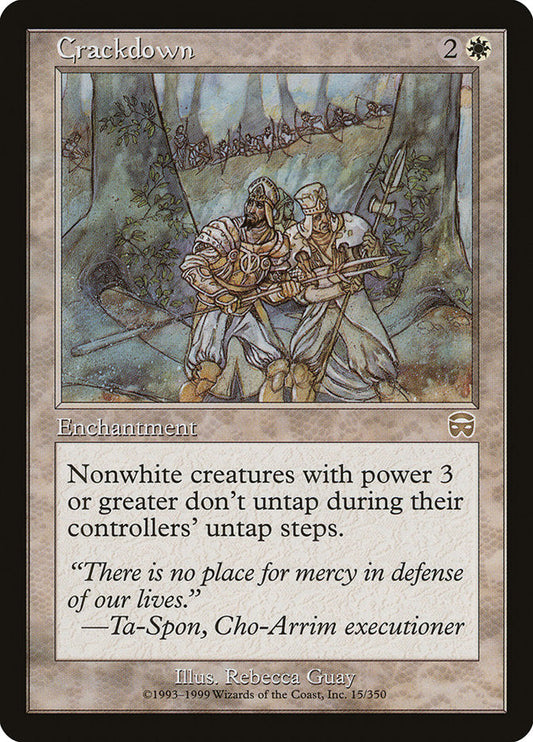 Crackdown [Mercadian Masques] [Foil]