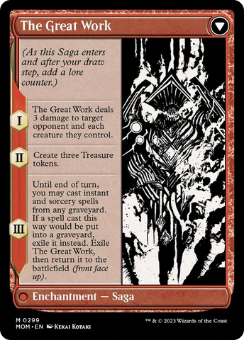 Urabrask // The Great Work (Showcase Planar Booster Fun) [March of the Machine] [Foil]