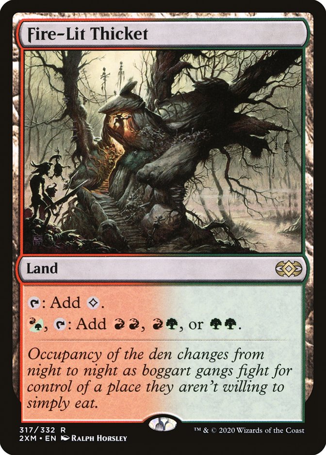 Fire-Lit Thicket [Double Masters] [Foil]