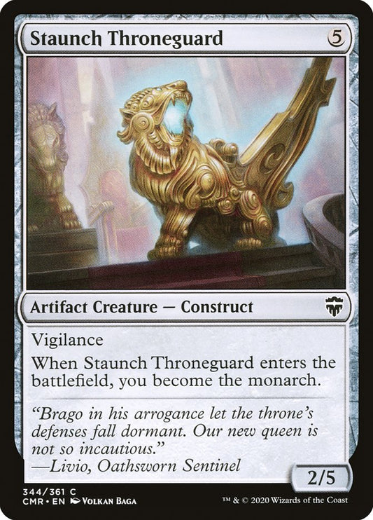 Staunch Throneguard [Commander Legends] [Foil]