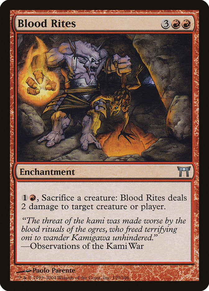 Blood Rites [Champions of Kamigawa] [Foil]