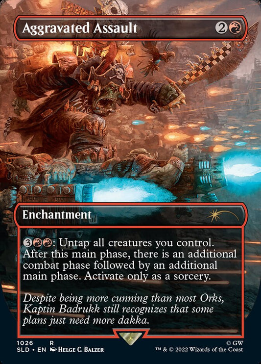 Aggravated Assault (Borderless) [Secret Lair Drop Series] [Foil]