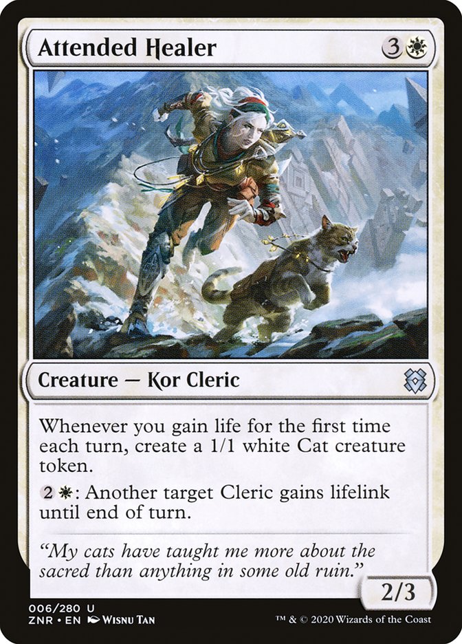 Attended Healer [Zendikar Rising] [Foil]