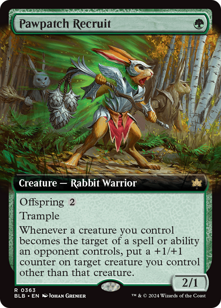 Pawpatch Recruit (Extended Art) [Bloomburrow] [Foil]