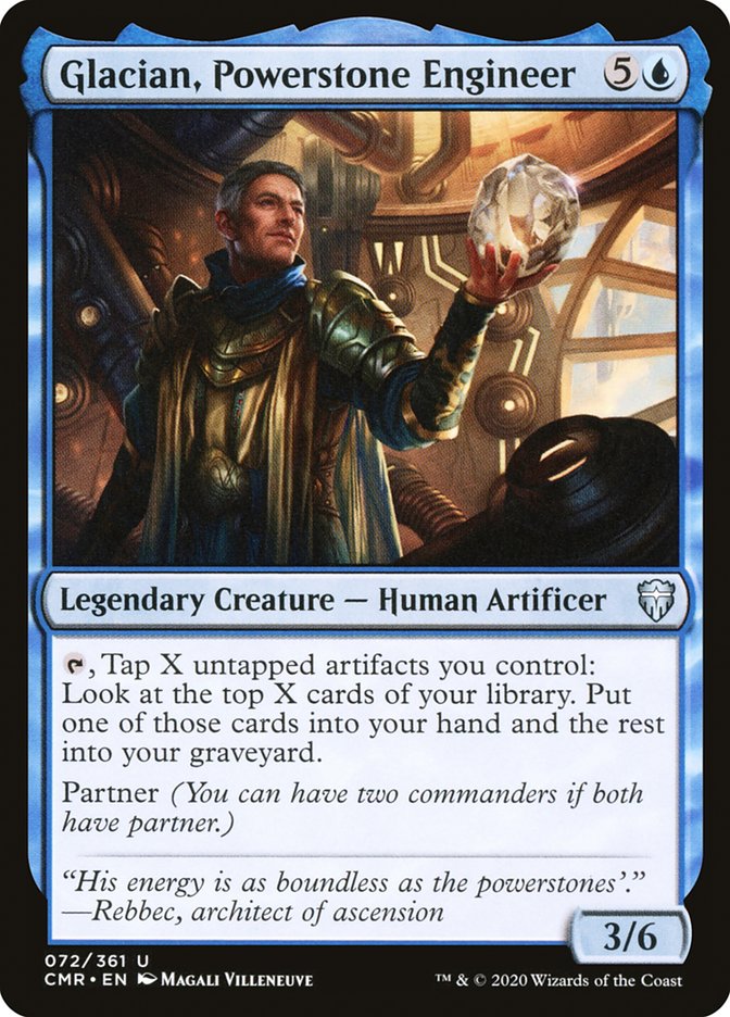 Glacian, Powerstone Engineer [Commander Legends] [Foil]