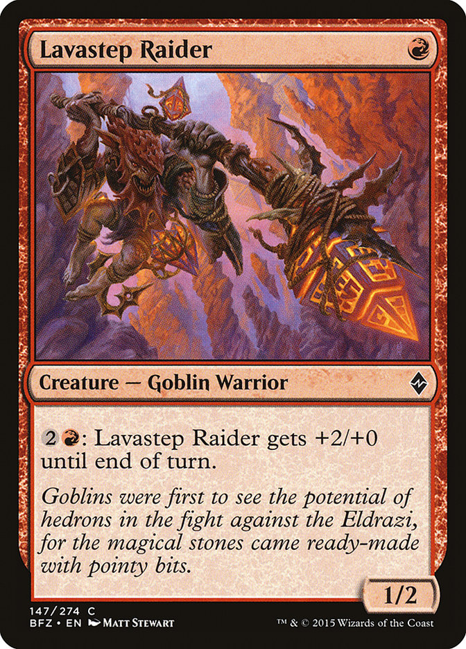 Lavastep Raider [Battle for Zendikar] [Foil]