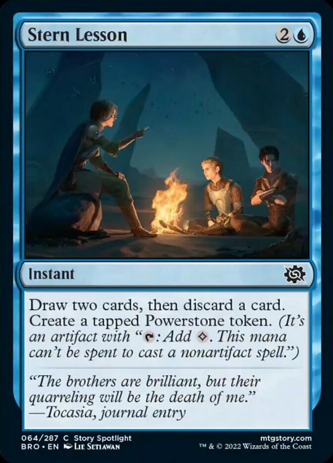 Stern Lesson [The Brothers' War] [Foil]