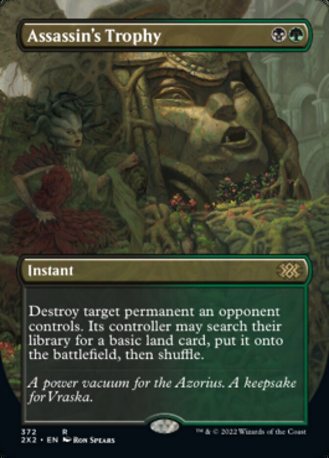Assassin's Trophy (Borderless Alternate Art) [Double Masters 2022] [Foil]