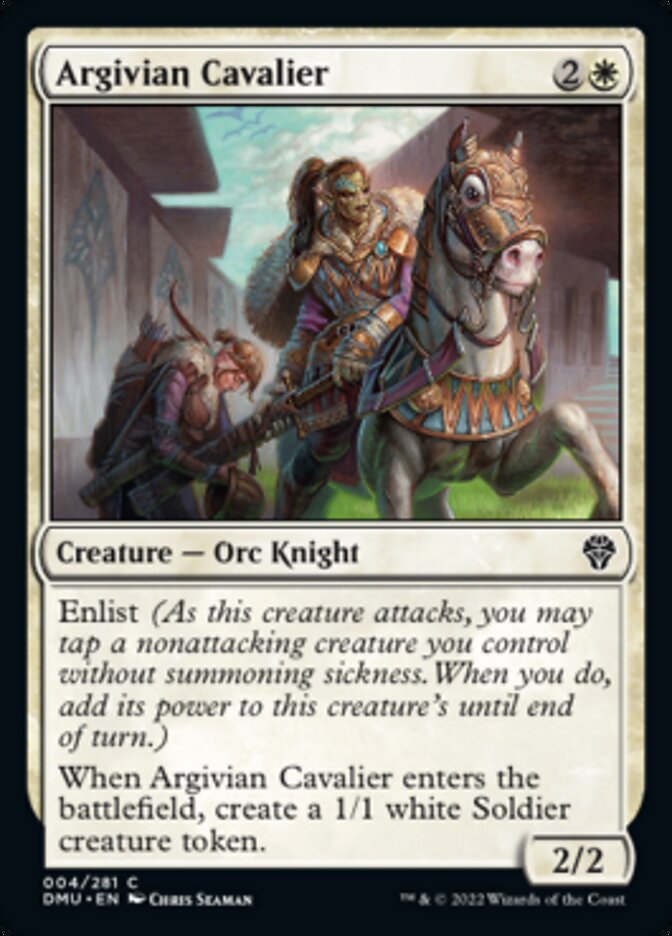 Argivian Cavalier [Dominaria United] [Foil]