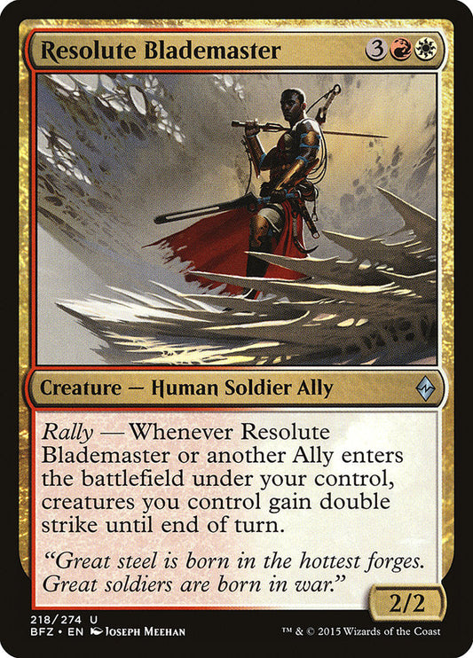 Resolute Blademaster [Battle for Zendikar] [Foil]