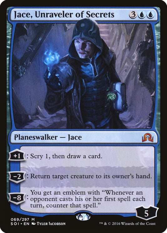 Jace, Unraveler of Secrets [Shadows over Innistrad] [Foil]