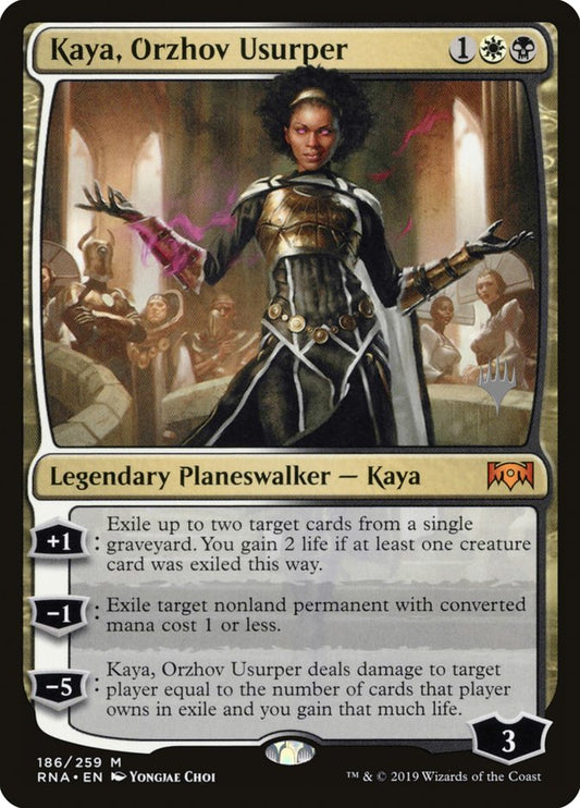 Kaya, Orzhov Usurper (Promo Pack) [Ravnica Allegiance Promos] [Foil]