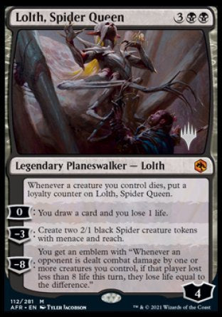 Lolth, Spider Queen (Promo Pack) [Dungeons & Dragons: Adventures in the Forgotten Realms Promos] [Foil]