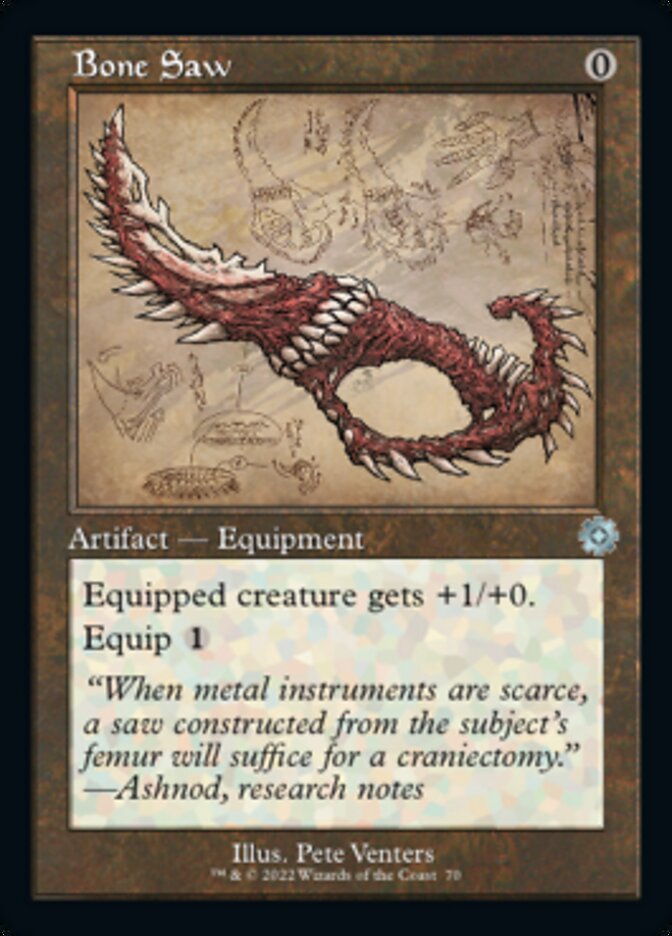 Bone Saw (Retro Schematic) [The Brothers' War Retro Artifacts] [Foil]