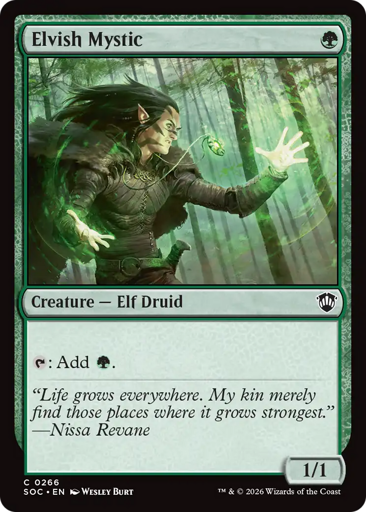 Elvish Mystic [Secrets of Strixhaven Commander] [Foil]