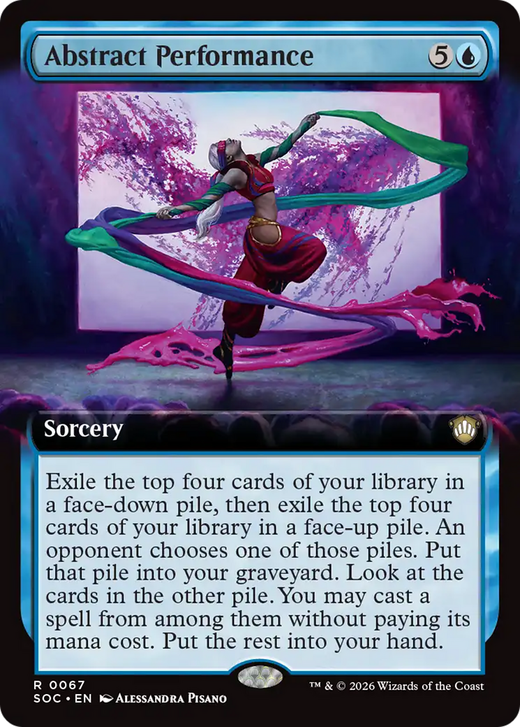 Abstract Performance (Extended Art) [Secrets of Strixhaven Commander] [Foil]