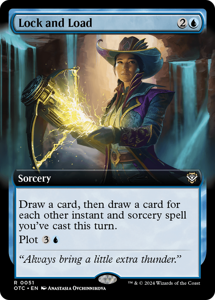Lock and Load (Extended Art) [Outlaws of Thunder Junction Commander] [Foil]