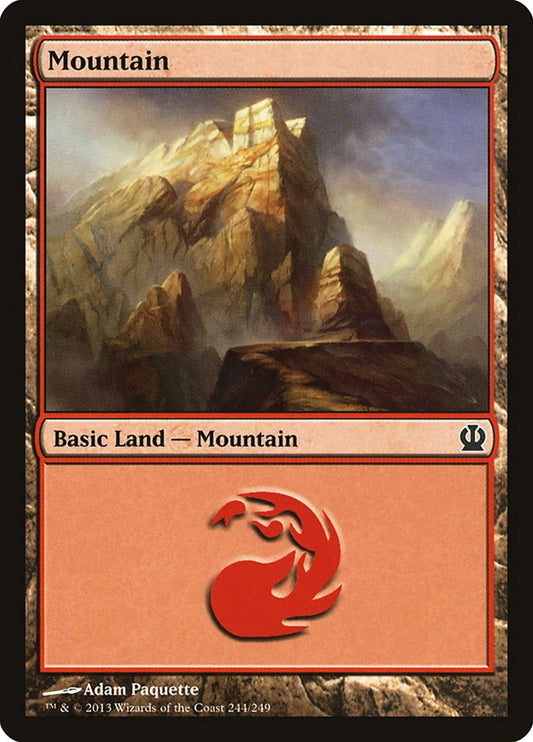 Mountain (244) [Theros] [Foil]
