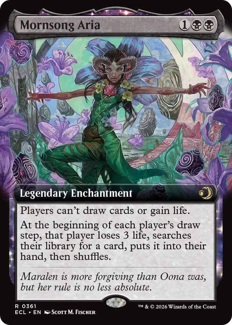 Mornsong Aria (Extended Art) [Lorwyn Eclipsed] [Foil]