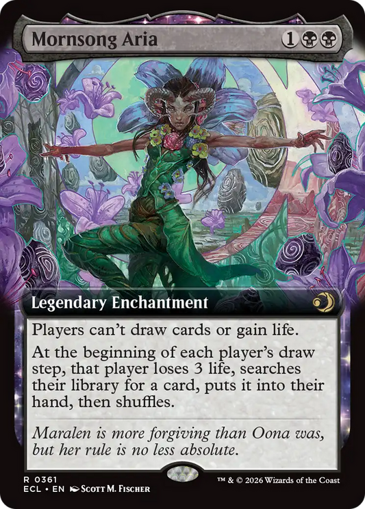 Mornsong Aria (Extended Art) [Lorwyn Eclipsed] [Foil]