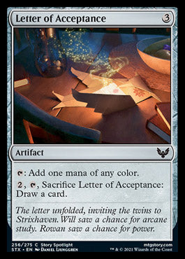 Letter of Acceptance [Strixhaven: School of Mages] [Foil]