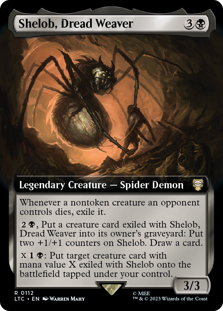 Shelob, Dread Weaver (Extended Art) [The Lord of the Rings: Tales of Middle-Earth Commander] [Foil]